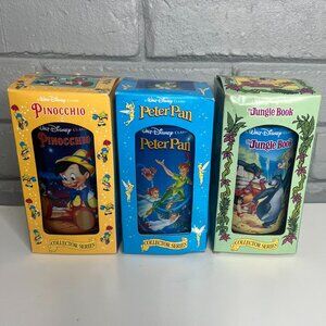 Lot 3 VINTAGE Walt DISNEY Classic Collector Series 1994 Burger King Glasses